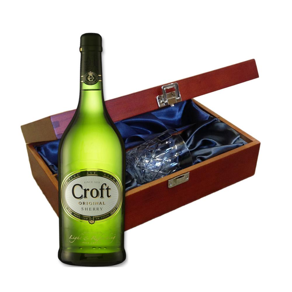 Croft Original Sherry In Luxury Box With Royal Scot Glass